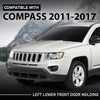 G-PLUS Left Lower Front Door Molding Compatible with Jeep Compass 2011-2017 Black 5182563AB