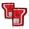 G-PLUS Tail Lights Assembly Compatible with Ford F150 2015 2016 2017 Taillamps Brakelights w/o bulb Red lens Left & Right Side Luces Traseras Rear Brake Lamps Assembly