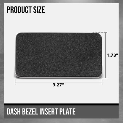 G-PLUS Dash Bezel Switch Delete Plate Insert Compatible with Chevy S10 & GMC Jimmy 1998-2005 Fit Chevy S10 Blazer & GMC Sonoma 1998-2004 15741365 Black