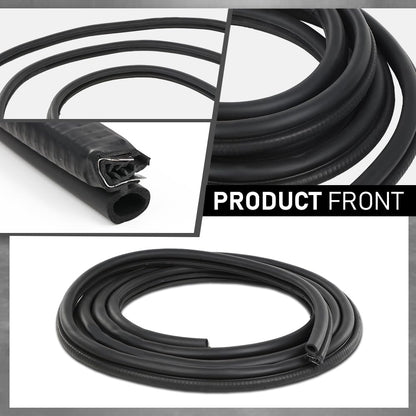 G-PLUS Front Door Rubber Weatherstrip Seal LH or Right 1pc Compatible with Cadillac Escalade 2002-2006 Fit for Chevy Silverado Suburban GMC Sierra 1999-2006