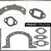 G-PLUS Engine Gasket Set Compatible with Briggs & Stratton 825527/Fit Daihatsu DM950 DM950D/Fit Toro 107-9906