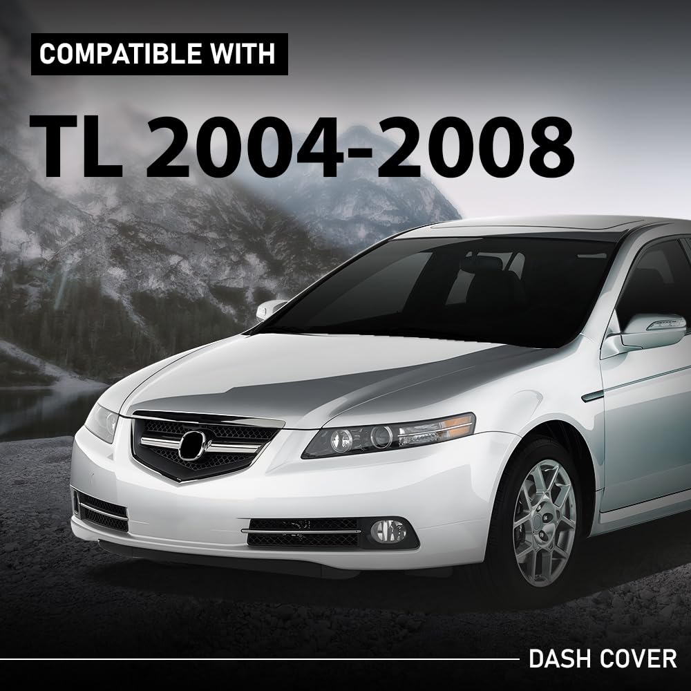 G-PLUS TPE Dash Board Cover Light Dashboard Cap Red Compatible with 2004 2005 2006 2007 2008 Acura TL