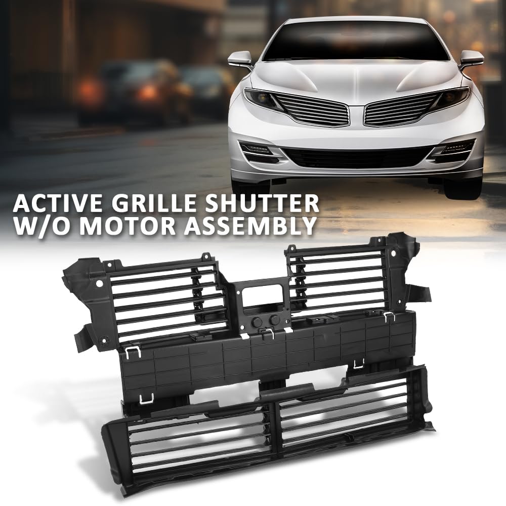 G-PLUS Active Grille Shutter, Compatible with Lincoln MKZ 2015-2016, FP5Z8475A, FP5Z-8475-A, 601605, FO1206132