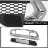 G-PLUS Front Lower Grille & Bumper Grill Bezel Chrome Compatible with Jeep Grand Cherokee 2017-2022 5ZM53SZ0AA