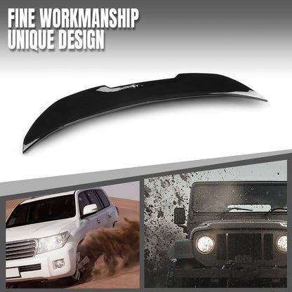 G-PLUS Rear Trunk Spoiler Wing Compatible with BMW 5 Series F10 M5 2010 2011 2012 2013 2014 2015 2016 2017 Fit F10 Sedan Model Only Not Fit Wagon & GT Model Rear Spoiler Lip Wing Glossy Black