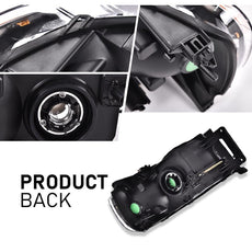 G-PLUS Headlights Assembly for Dodge Ram 1500 2500 3500 2002-2005 Chrome Housing Amber Product Image