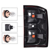 G-PLUS Tail Lights Assembly Brake Lights w/Wiring Harness Taillights,Fit Chevy Silverado 1500 2500 HD/GMC Sierra 3500 HD 2016 2017 2018 2019, 23295939 23295938 Luces traseras Red Lens