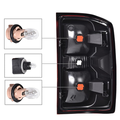 G-PLUS Tail Lights Assembly Brake Lights w/Wiring Harness Taillights,Fit Chevy Silverado 1500 2500 HD/GMC Sierra 3500 HD 2016 2017 2018 2019, 23295939 23295938 Luces traseras Red Lens