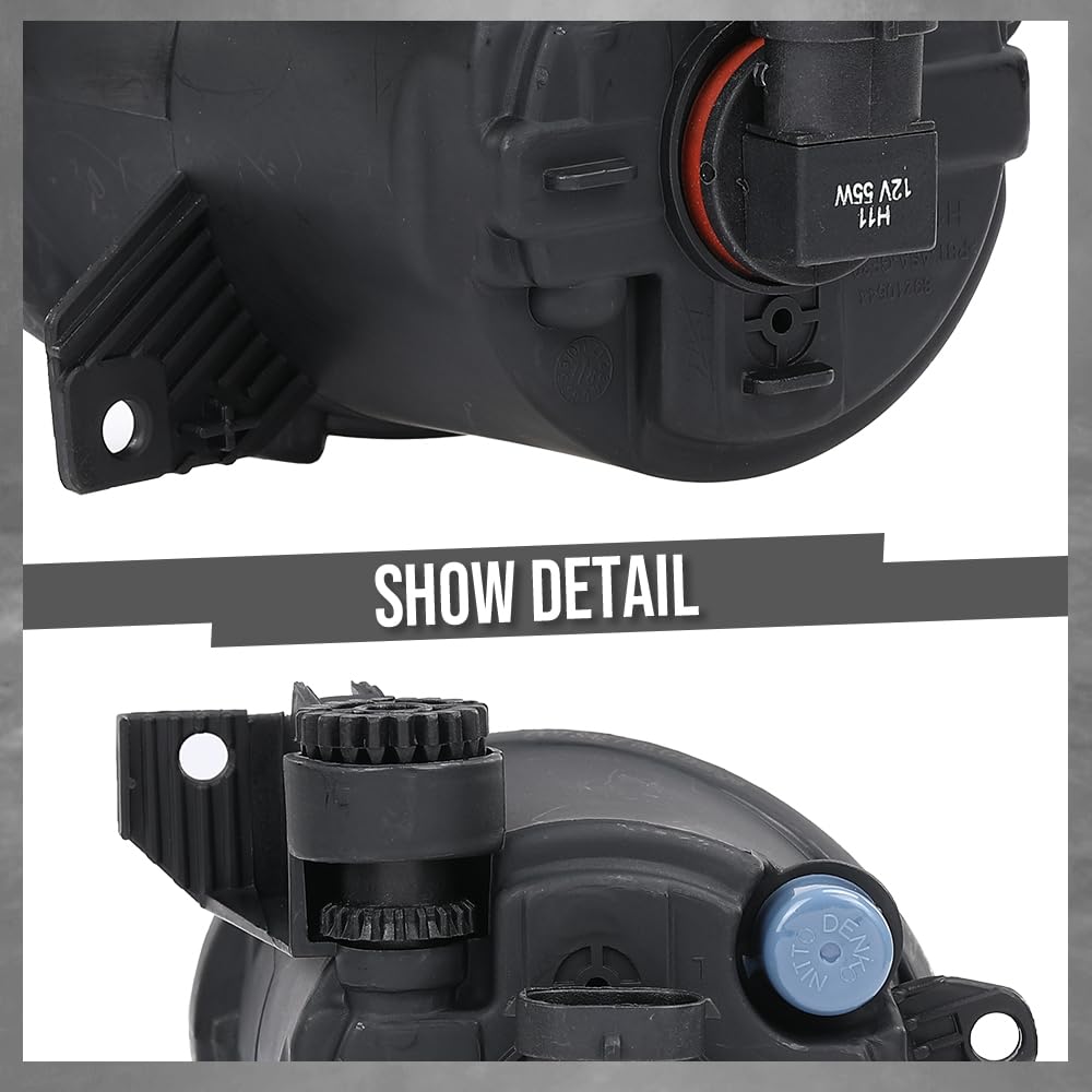 G-PLUS Front Fog Lights Compatible with Chevy/GMC/Toyota/VW/Kia