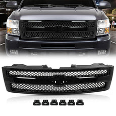 G-PLUS Front Bumper Grille for Chevy Silverado 1500 Hybrid 2007-2013