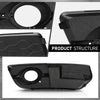 G-PLUS Pair Front Fog Light Cover Bezel, Compatible with Audi Q5 2009-2012, LH Driver & RH Passenger 2PCS, Gloss Black, 8R0807682A01C, 8R0807681A01C