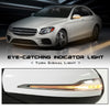 G-PLUS Rear View Mirror w/Blind Spot Left Driver Side Compatible with Benz W213 E Class E300 2016-2020/Not Fit for Coupe 2138104500 White