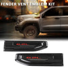 G-PLUS Fender Vent Emblem Kit Compatible with GMC Sierra 1500 6.2L 2019 2020 2021 2022 2023 2024, Fit 6.2L 1500 Model Trucks Only, 85160723 86532094, Black