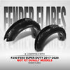 G-PLUS 4PCS Fender Flares Compatible with Ford F250 F350 Super Duty 2017 2018 2019 2020, Not Fit Dually Models, Smooth Pocket Riveted Black