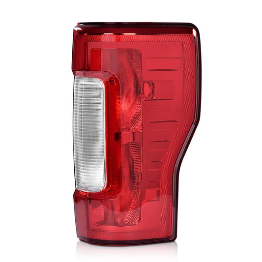 G-PLUS Rear Right Tail Light Assembly w/o Bulbs Fit Ford F250 F350 Super Duty 2017 2018 2019, Right Passenger Side Rear Lamp Assembly, Red Lens Chrome Housing, FO2801256
