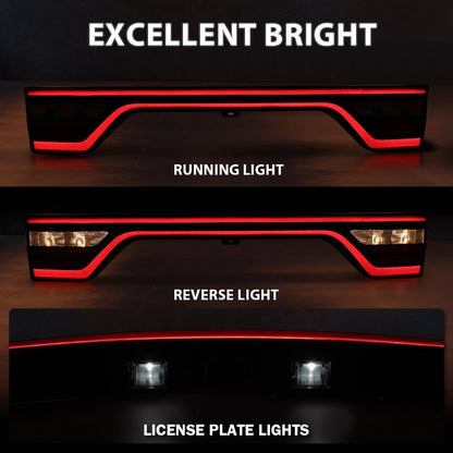 G-PLUS Liftgate Taillight Lamps w/Camera Hole Compatible with Dodge Durango 2014-2022 68453659AB 68453659AA 68155950AJ 68155950AI