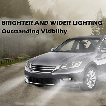 G-PLUS Fog Light Lamps W/Switch Bulbs Bezel Driver & Passenger Pair Compatible with Honda Accord Sedan 2013-2015 Not Fit 2 Door Coupe Models Not Fit Hybrid Models 33900T2AA01, 33950T2AA01 Smoky Lens