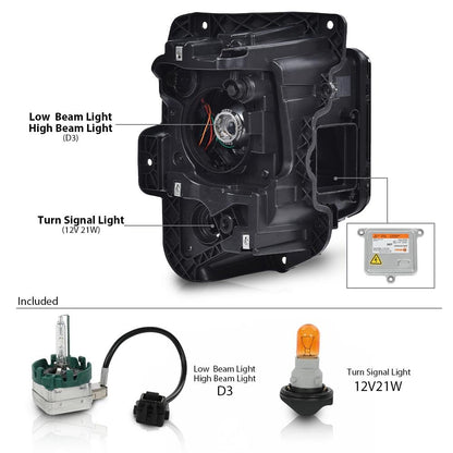 G-PLUS Headlight Headlamp Assembly w/Bulbs Compatible with Chevy Blazer 2019-2021 84588815, GM2502492, 84788649 Clear Lens Black Housing Left Driver Side Bumper Headlamps,faros delanteros