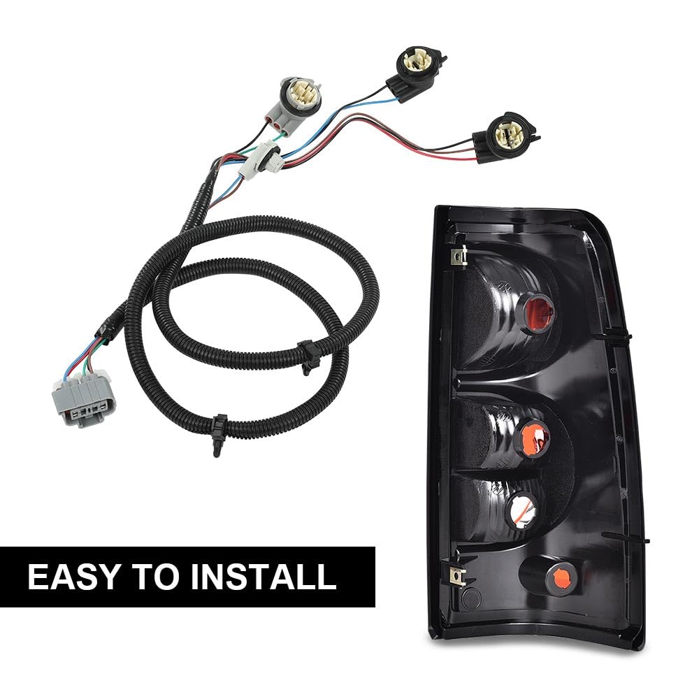 G-PLUS Tail Light Wiring Harness, Compatible with Chevy Silverado 1500 2500HD 3500 2003-2006/ Silverado 1500 1500HD 2500HD 3500 Classic 2007/ Silverado 1500HD 2005-2006 16531401 Rear Left