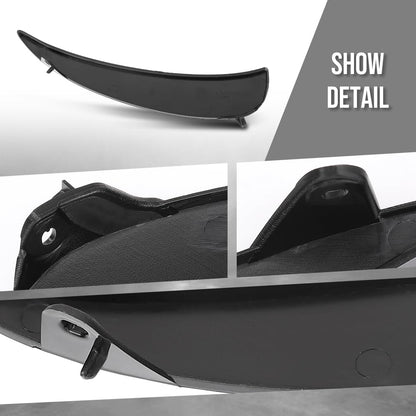 G-PLUS Bumper Face Bar Trim Molding Step Pad Front Driver Left Side Compatible with Benz E350 / E450 4Matic Sedan 2021-2022 2138856306, MB1046183 Black