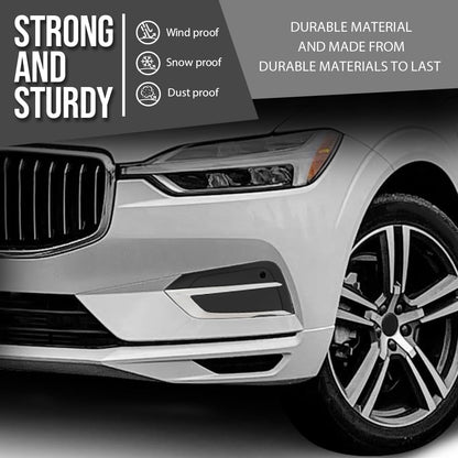 G-PLUS Fog Light Hole Cover Set Left & Right Side Compatible with Volvo XC60 2018 2019 2020 2021 31694538, 31694538-5 Chrome Black