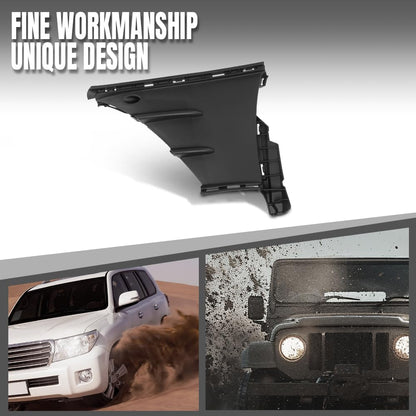 G-PLUS Front Left Side Lower Bumper Air Shield Compatible with Benz A220 & A35 AMG 2019 2020 2021 2022 With AMG Package 1778853803, MB1038211 Black