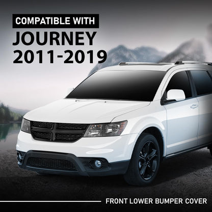 G-PLUS Front Lower Bumper Cover, Compatible with Dodge Journey 2011-2019, CH1015120, 68088688AA, 68088688AB