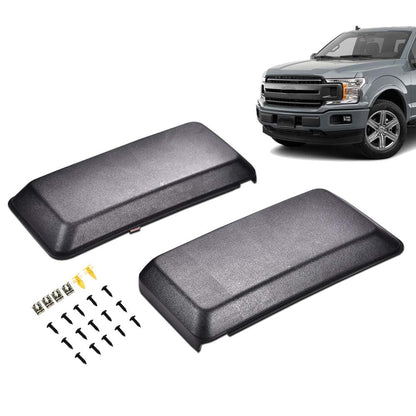 G-PLUS Front Bumper End Cover Compatible with Ford F150 2018 2019 2020 2021 Mount Fascia Cover Bumper End Cap Trim Cover Guards Inserts Pads Pair Left & Right Side