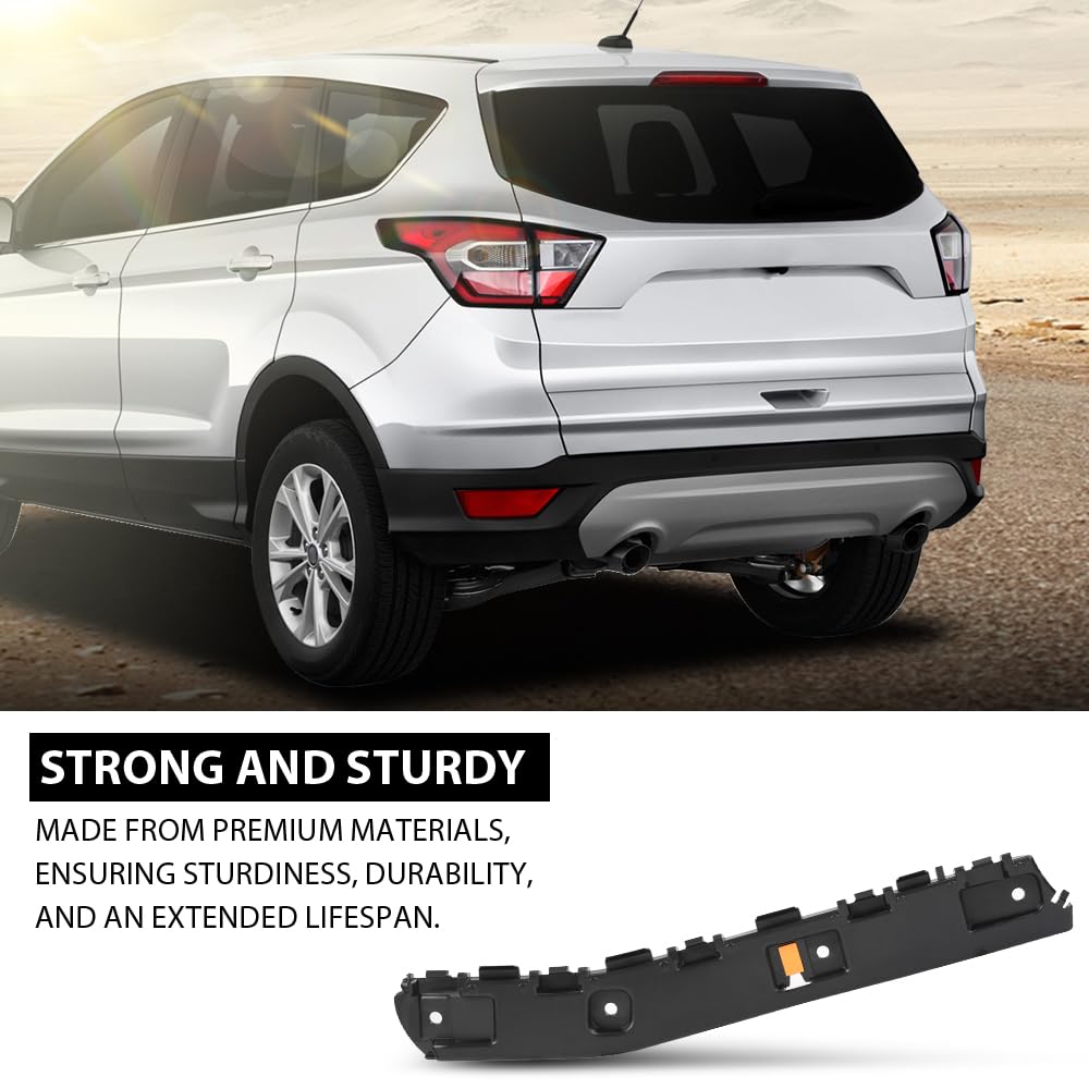 G-PLUS Rear Left Lower Bumper Support Bracket, Compatible with Ford Escape SEL 2018-2019/ Ford Escape (submodel: S, SE, Titanium) 2017-2019, Driver Side, GJ5Z17D943B, FO1142125