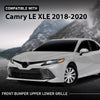 G-PLUS Front Bumper Upper & Lower Grille Black Trim Compatible with Toyota Camry LE XLE 2018-2020 5310106A70
