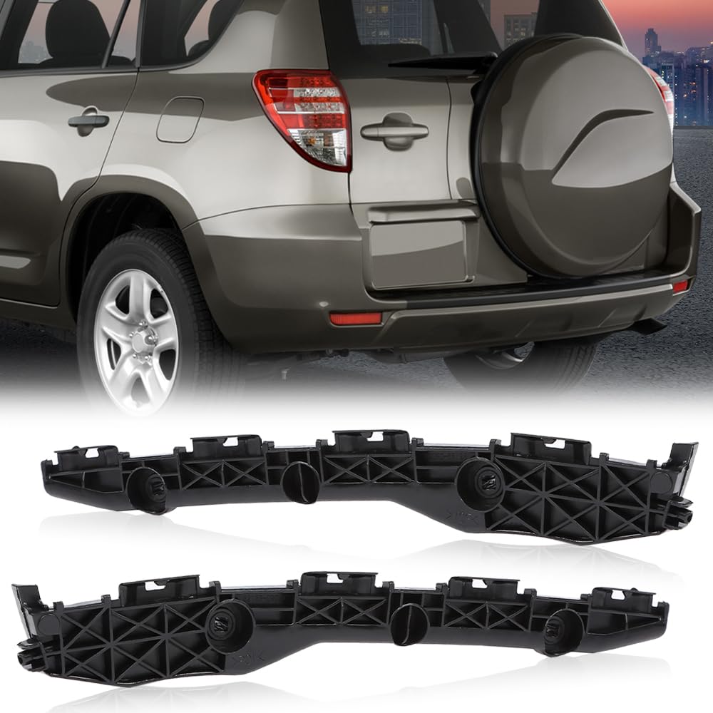 G-PLUS Rear Left & Right Side 1pair Bumper Brackets Compatible with Toyota RAV4 Base Limited Sport 2006-2012 TO1143107, TO1142107