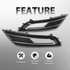 G-PLUS Fog Light Grille Cover Left & Right Compatible with 2013-2016 Audi A4 Quattro 2.0L 8K0807681K 8K0807682K