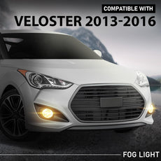 G-PLUS Front Fog Light Assembly for Hyundai Veloster Turbo 2013-2016 Passenger Side Front View
