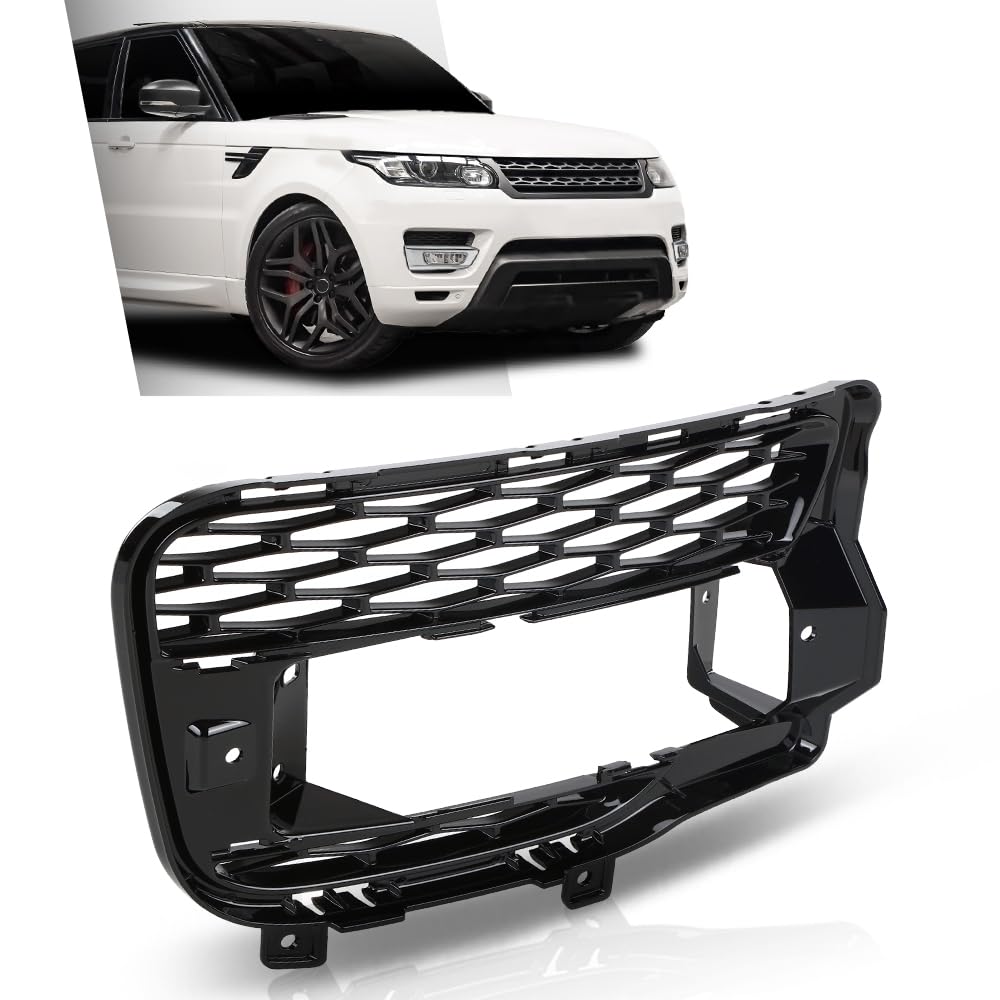 G-PLUS Grill Fog Light Cover Front Passenger Right Side Compatible with Land Rover Range Rover Sport 2014-2017