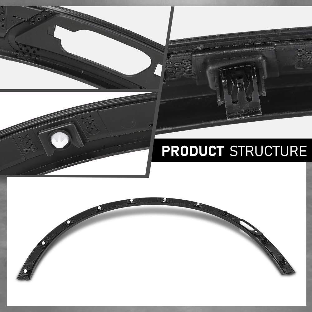 G-PLUS Fender Flares Front Left Compatible with Cadillac XT5 2017-2024 84096067, GM1290263 Black