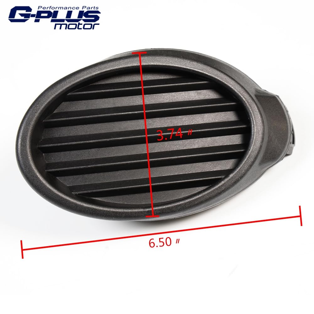 G-PLUS Front Bumper Fog Light Lens Hole Covers Grille Insert Pair 2012-2014 Focus