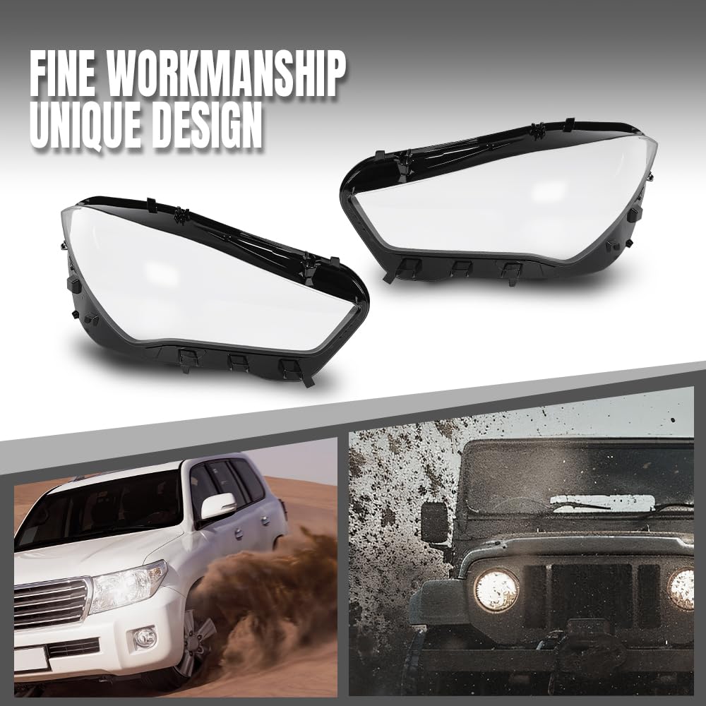 G-PLUS Headlight Lens Cover Compatible with Benz CLA-Class W118 CLA250 CLA35 AMG 2020-2022 Left & Right Front Headlamp Lens Cover Clear