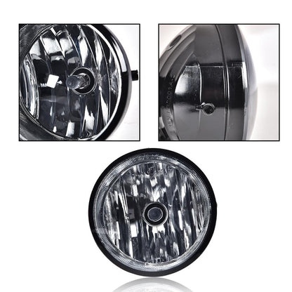 G-PLUS Front Bumper Fog Lights Assembly Compatible with Toyota Tacoma 2005 2006 2007 2008 2009 2010 2011 Left & Right Smoky Lens Chrome Housing
