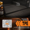 G-PLUS TPE Floor Mats Fit Chevy Silverado 2019-2026 3rd Row Truck Accessories Cargo Liners All Weather Protection 2PCS Black Alfombras para Carro