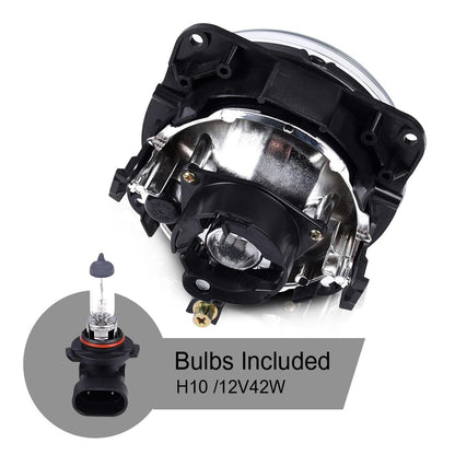Fog Lights Front Driving Light Assembly Compatible with Ford Mustang Cobra 2003-2004 Fit Ford Focus(SVT Models Only) 2002-2004 Fit Ford Escape 2005-2007 Lincoln LS 2002 Clear Lens