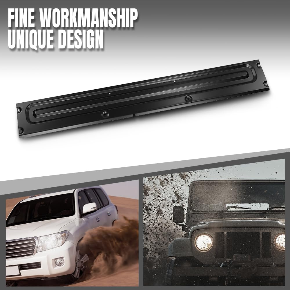 G-PLUS Tailgate Plate Access Panel Compatible with Ford F250 F350 Super Duty 1999-2016 Fit Styleside Models Only FO1900121, FO1905102 Black