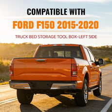 G-PLUS Storage Box for Ford F150 2015-2020 Truck Bed Left Side Front View
