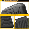 Cargo Liners Fit Tesla Model 3 2017 2018 2019 2020 2021 2022 2023 1st & 2nd & 3rd Row All Weather Full Cover Protection TPE Car Floor Liners 6pcs Black, alfombras para carro