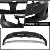G-PLUS Front Bumper Cover Compatible with Impreza 2011-2014 (Submodel: WRX, WRX Limited, WRX Premium, WRX STI, WRX STI Limited), 57704FG113, SU1000167, Primed Black