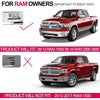 G-PLUS Front Bumper Fog Light Compatible with Dodge Ram 1500 2500 3500 2011-2012/Fit Dodge Ram 2500 3500 2010/Fit Dodge Ram 1500 2009-2010 Smoke Lens 55372734AB 55372735AB