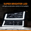G-PLUS Headlights Assembly Fit Chevy Avalanche/Silverado 1500 2500HD 3500 2003-2006/Fit Silverado 1500 2500 3500 Classic 2007,Smoky Lens Chrome Housing Amber ReflectorBumper Headlamps,faros delanteros