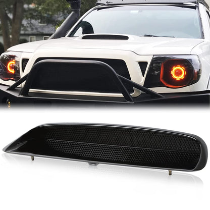 G-PLUS Hood Scoop Bulge Kit Compatible with Toyota Tacoma 2005 2006 2007 2008 2009 2010 2011 Front Upper Black