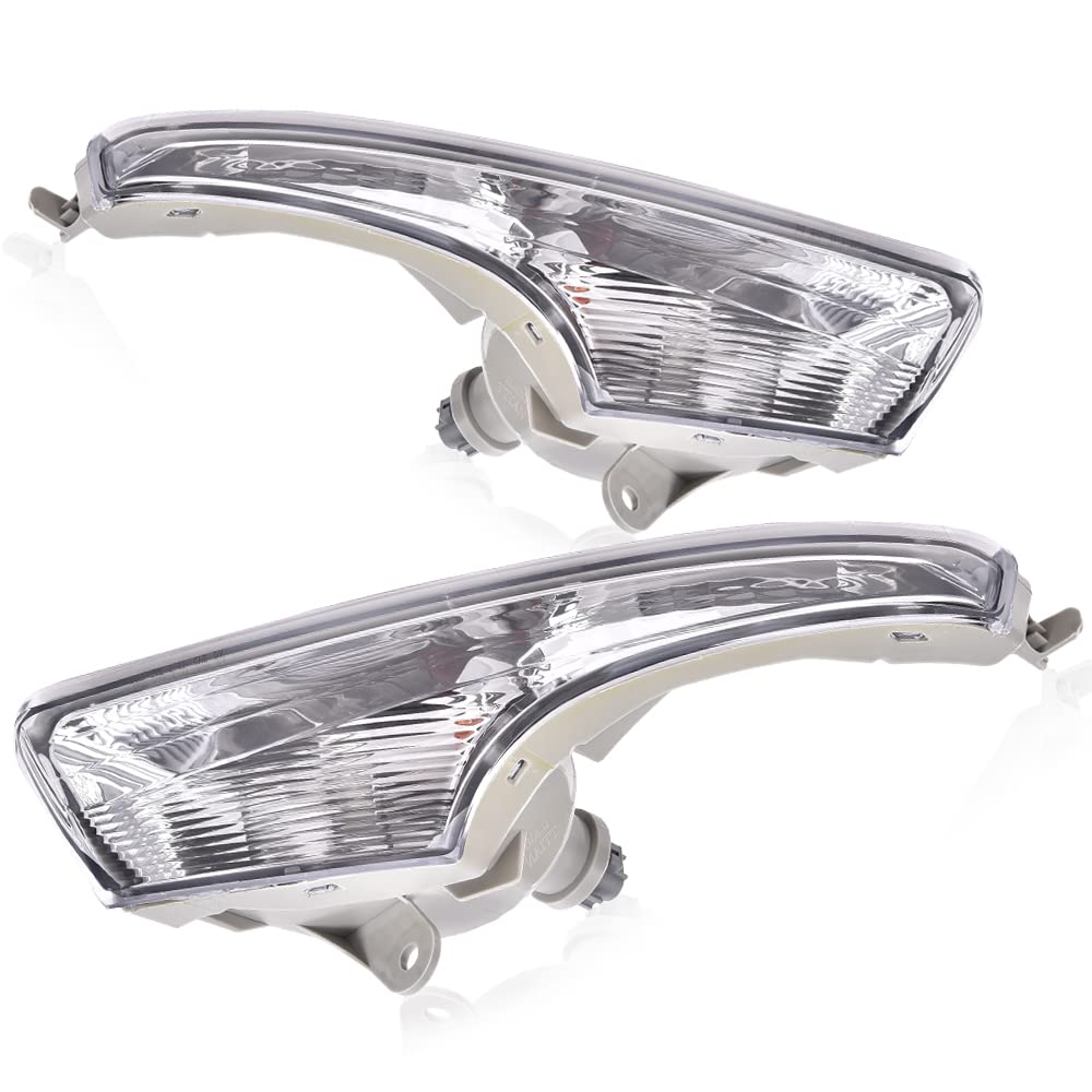 G-PLUS Turn Signal Lights w/bulbs Driver and Passenger Side Compatible with Nissan Altima Base 2013-2017,Fit Nissan Altima S 2013-2018 NI2531118 NI2530118
