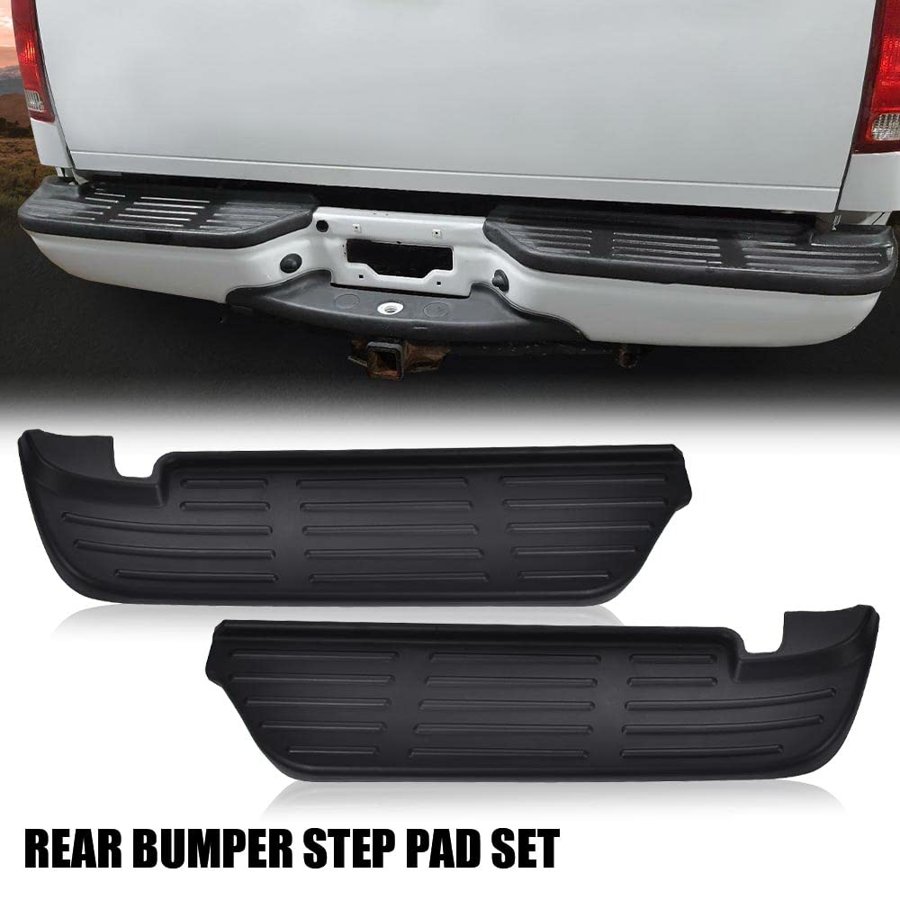 G-PLUS 2PCS Rear Bumper Step Pad Compatible with Ford F250 F350 F450 F550 Super Duty 1999-2007 Left & Right F81Z17B807AB, FO1191114, F81Z17B807AA, FO1191113