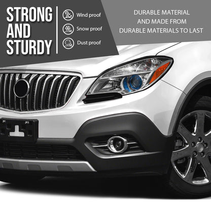 G-PLUS Driver & Passenger Side Headlight Lower Molding Bumper Trim Compatible with Buick Encore Sport Touring 2016, Fit Buick Encore 2013 2014 2015 2016 95235063, 95235062, GM1047107, GM1046107 Black